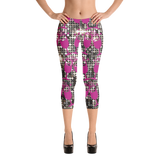 Champagne Glass Capri Leggings