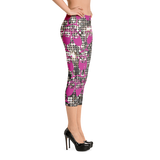 Champagne Glass Capri Leggings