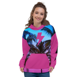 Palm Tree Lightning BoltUnisex Hoodie
