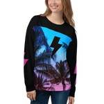 Palm Tree Lightning Bolt Unisex Sweatshirt