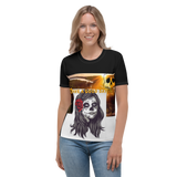 Women's T-shirt with lady skull