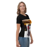 Women's T-shirt with lady skull