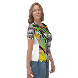 Women's T-shirt Finger Paint Skull