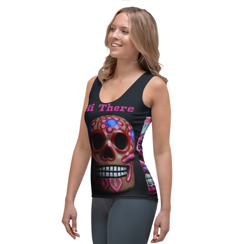 “Hi There Skull” Sublimation Cut & Sew Tank Top
