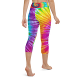 Tie Dye Yoga Capri Leggings