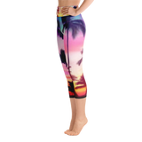 Palm Tree Yoga Capri Leggings