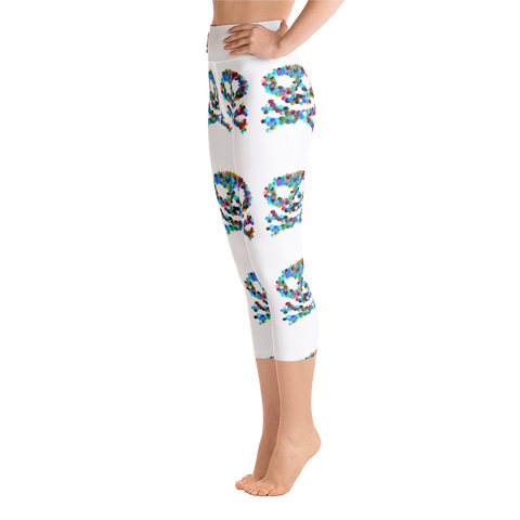 Pretty Skull Yoga Capri Leggings