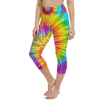 Tie Dye Yoga Capri Leggings