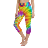 Tie Dye Yoga Capri Leggings