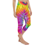 Tie Dye Yoga Capri Leggings