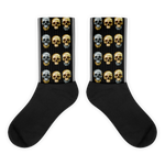 Gold & Silver Skull Socks