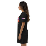 Organic cotton t-shirt dress “Love Palm Trees”