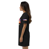 Organic cotton t-shirt dress “Love Palm Trees”