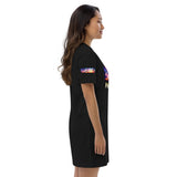 Organic cotton t-shirt dress “Love Palm Trees”