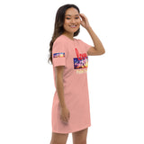 Organic cotton t-shirt dress “Love Palm Trees”