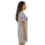 Organic cotton t-shirt dress “Love Palm Trees”