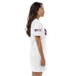 Organic cotton t-shirt dress “Love Palm Trees”