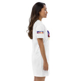 Organic cotton t-shirt dress “Love Palm Trees”