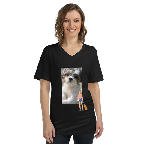 “My Dog” Unisex Short Sleeve V-Neck T-Shirt