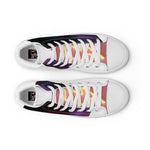 (Lightning Bolt) woman’s high top canvas shoes