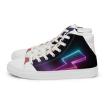 (Lightning Bolt) woman’s high top canvas shoes
