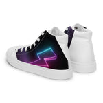 (Lightning Bolt) woman’s high top canvas shoes