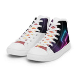 (Lightning Bolt) woman’s high top canvas shoes