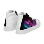 (Lightning Bolt) woman’s high top canvas shoes