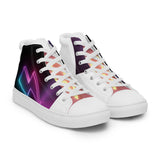 (Lightning Bolt) woman’s high top canvas shoes