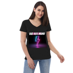 Bad Ass Mama Women’s recycled v-neck t-shirt