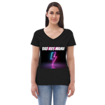Bad Ass Mama Women’s recycled v-neck t-shirt