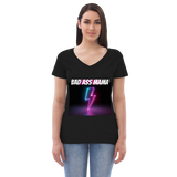 Bad Ass Mama Women’s recycled v-neck t-shirt