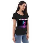 Bad Ass Mama Women’s recycled v-neck t-shirt